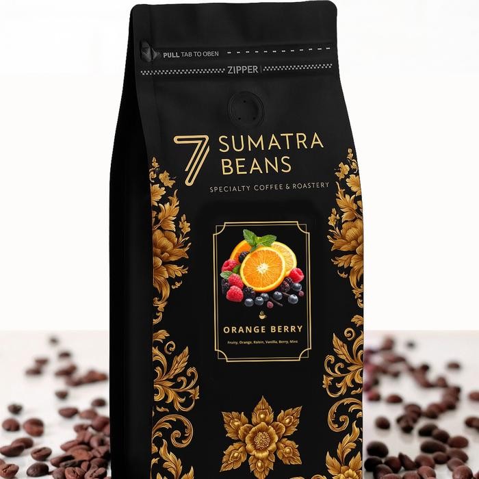 

Seven Sumatra Beans Orange Berry Specialty Coffee 100% Arabica 200gr