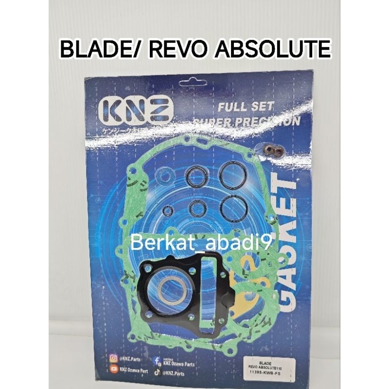 Gasket pakmesin Fullset Full set Revo absolute / blade