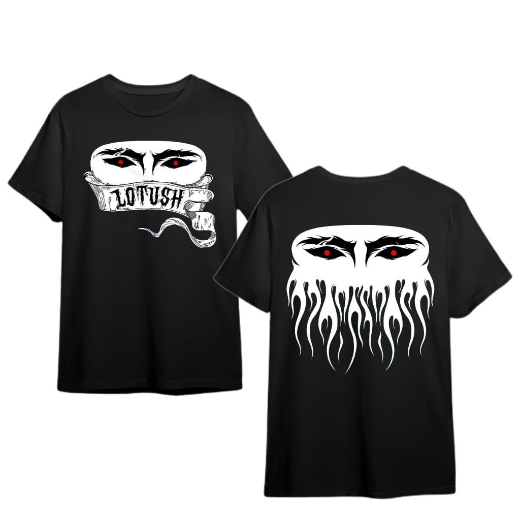 TRADECASE - promo..kaos lotus psht//kaos lotus ubur ubur//kaos psht lotus ubur ubur warna hitam