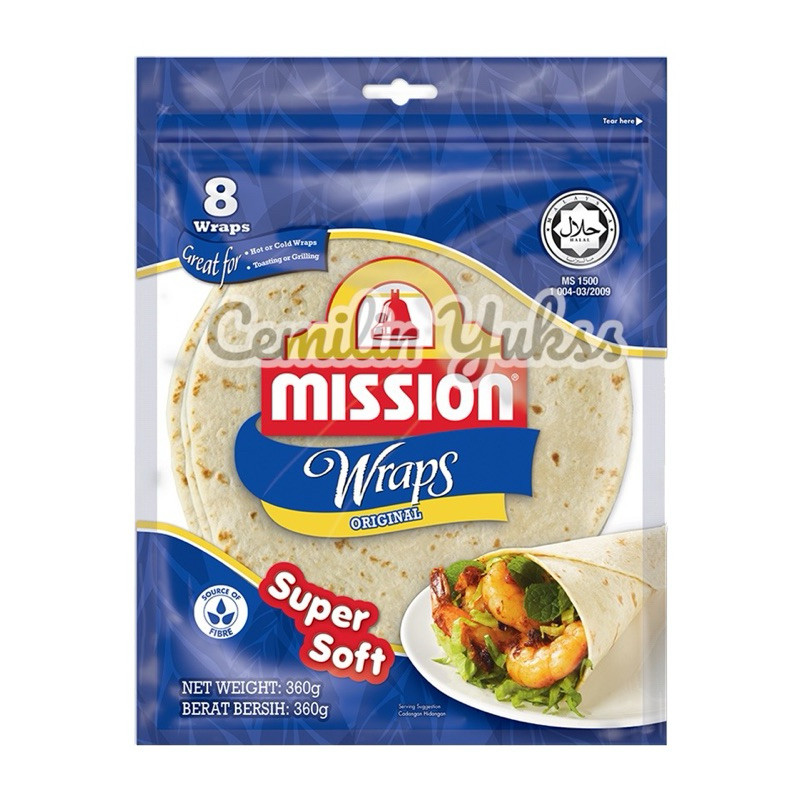 

Mission Wraps Original Super Soft 360g Kulit Kebab Roti Kebab