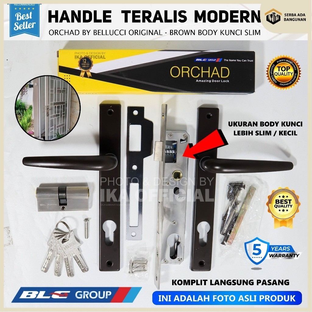 SAB Kunci Pintu Almunium Orchad P2 BL | Handle Pintu Almunium Orchad P2 | Kunci Orchad P2 kunci pint