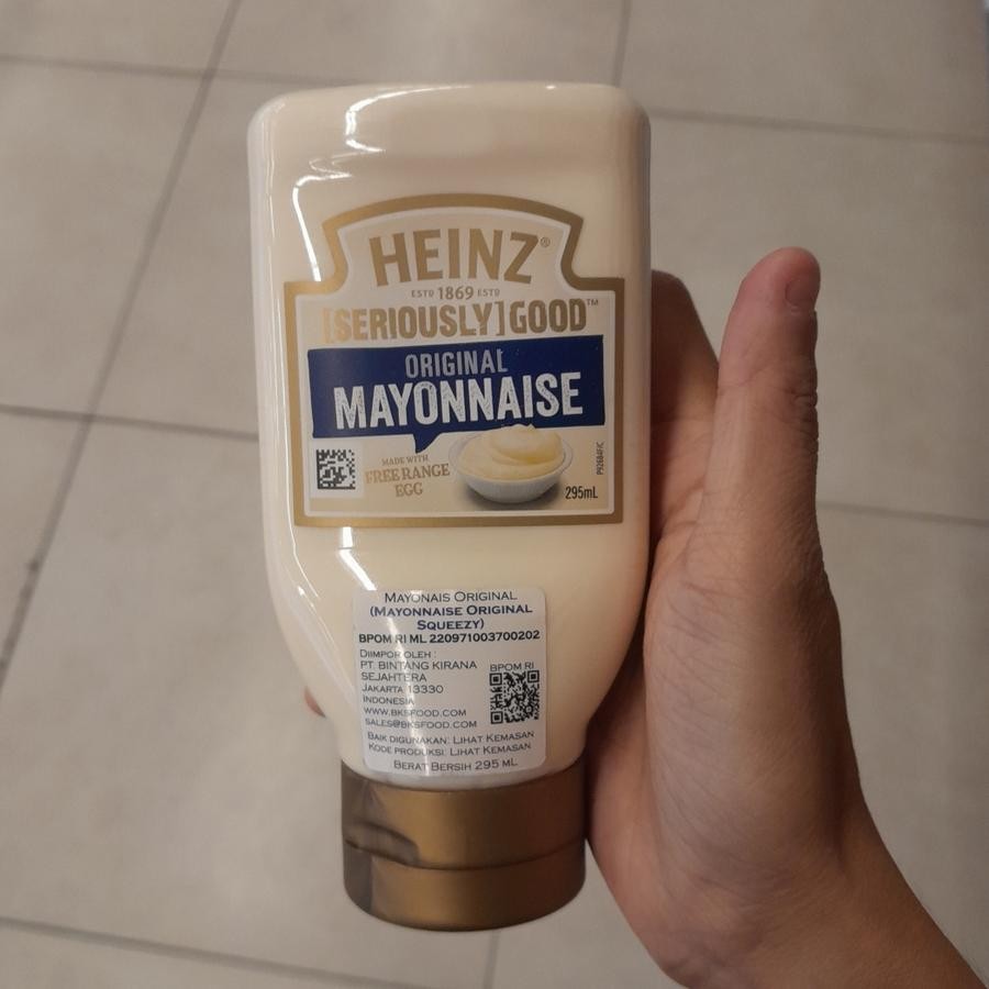 

Heinz Serioously Good Original Mayonnaise Squeeze 295ml Made With Free Range Eggs