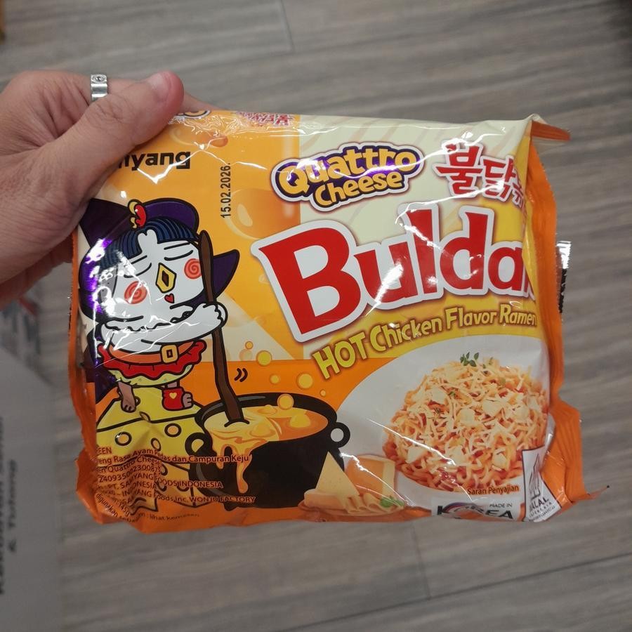 

Samyang Buldak Quattro Cheese Noodle Mie Instan Import Hot Chicken Rasa KEJU 145gr