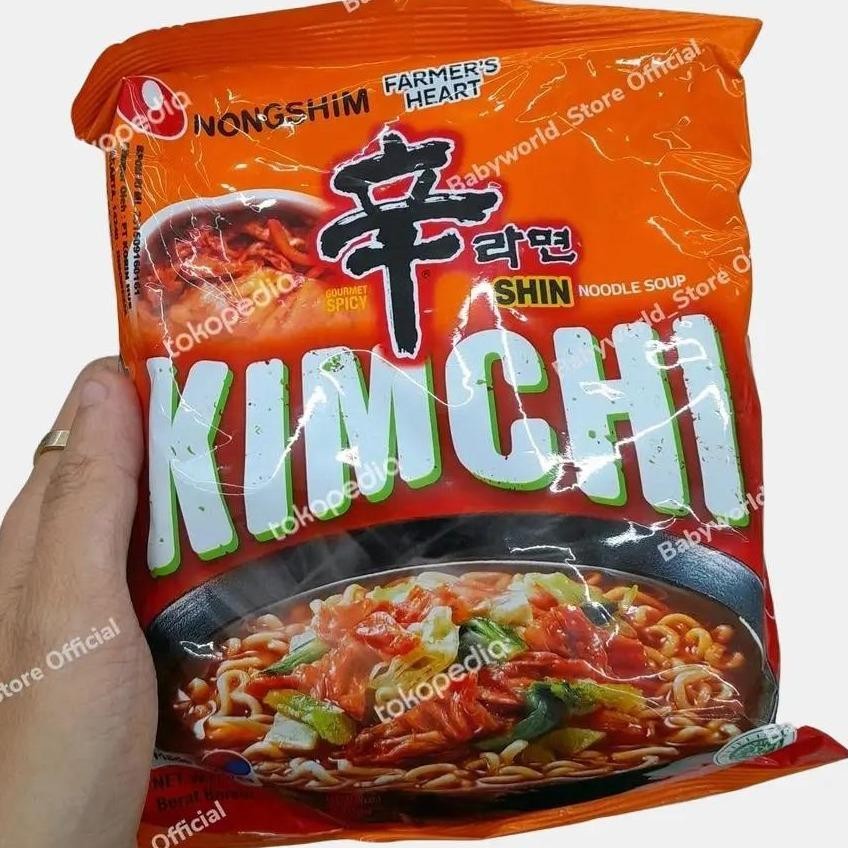 

Nongshim Shin Ramyun Kimchi Spicy Noodles Soup Mie Instant Import 120gr