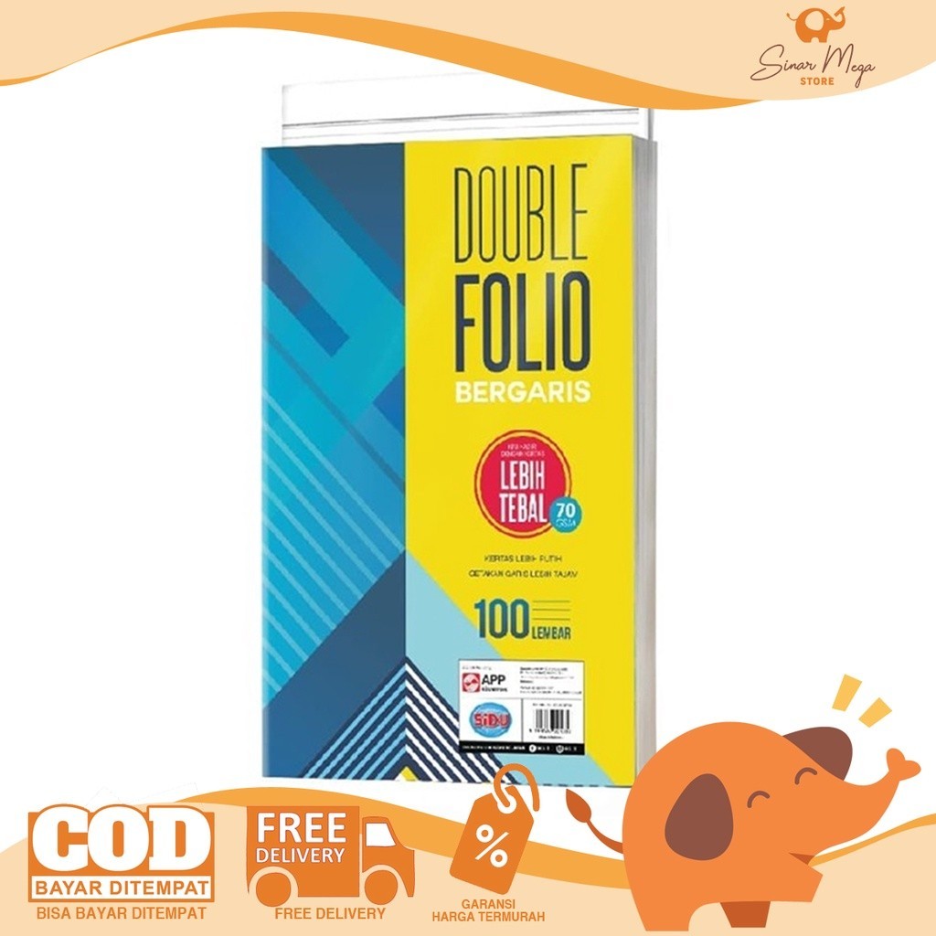 

SIDU Sinar Dunia Kertas Double Folio Bergaris 100sheets