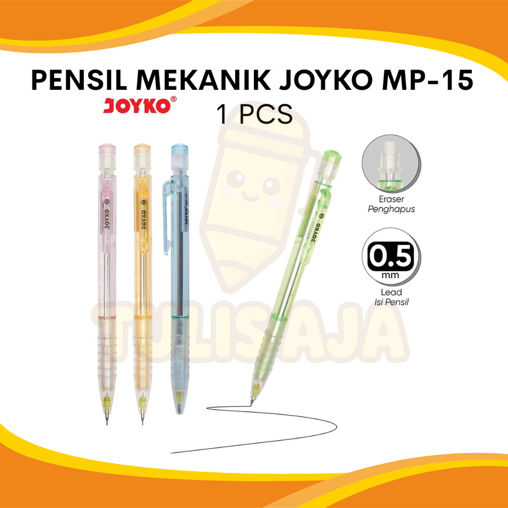 

PENSIL MEKANIK JOYKO MP-15 0.5MM PER PCS SATUAN
