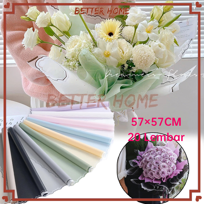

20 LEMBAR Kertas Buket Bunga Cloud Flower Wrapping Paper Kertas Cellophane Florist