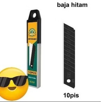 

isi cutter besar stainless baja isi 10 pcs / Refill isi cutter