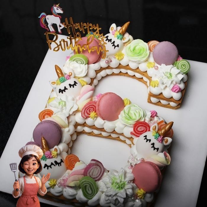 

Kue Ulang Tahun Tema Monogram / Angka (Ugsia) Catering Malang DMT