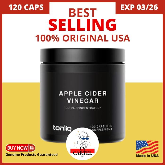 

Toniiq Apple Cider Vinegar Ultra High Strength ACV - Exp 03/2026