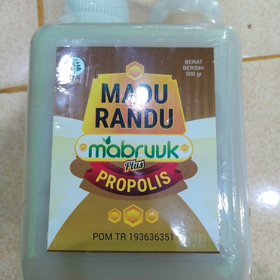 

[HARGA PROMO] Terbaru NEW Madu Bunga Randu PLUS Propolis 500gr Mabruuk Garansi Berkualitas