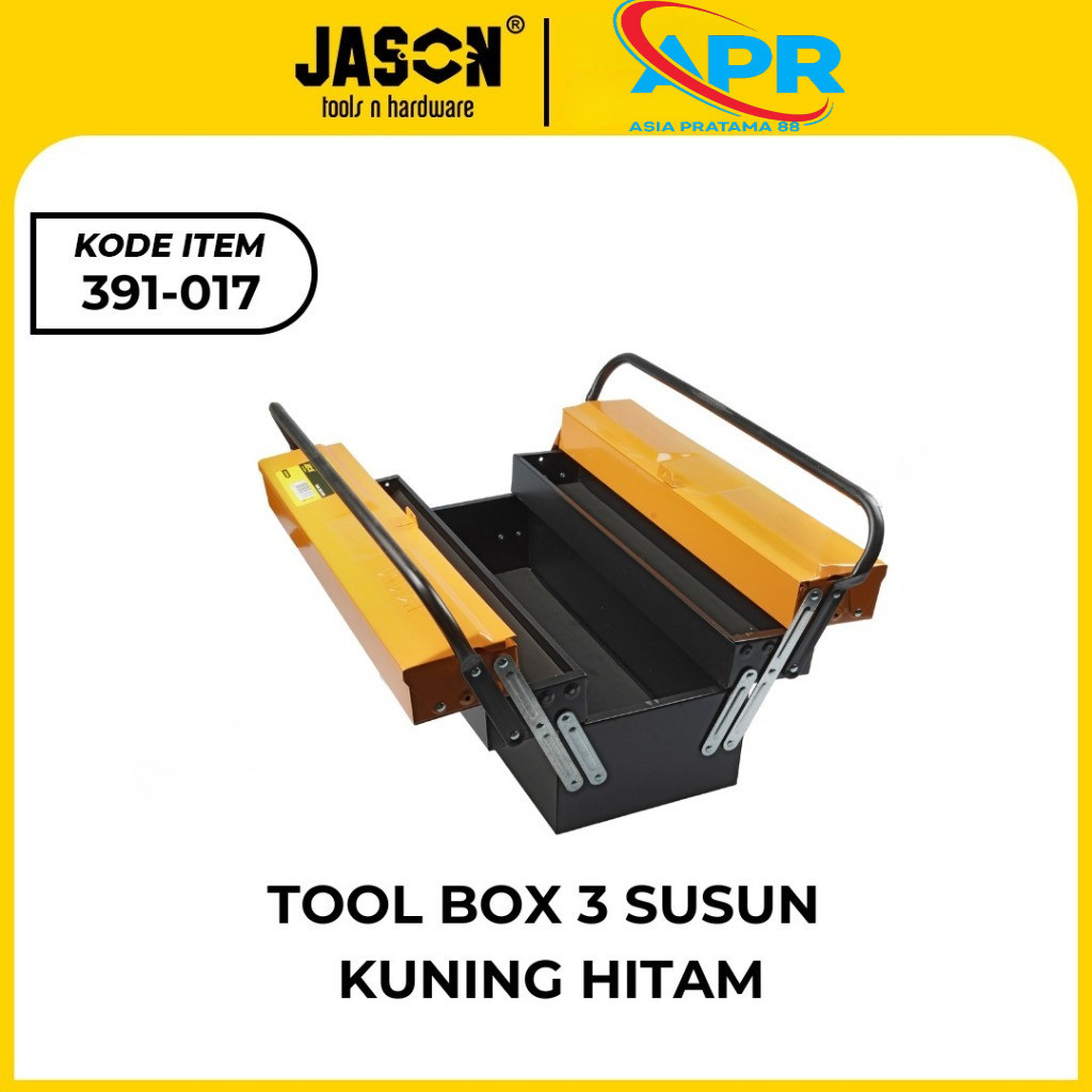 Jason Tool box besi 3 susun |  tempat perkakas 3 tingkat | tool box 3 tingkat | tool box bengkel | T