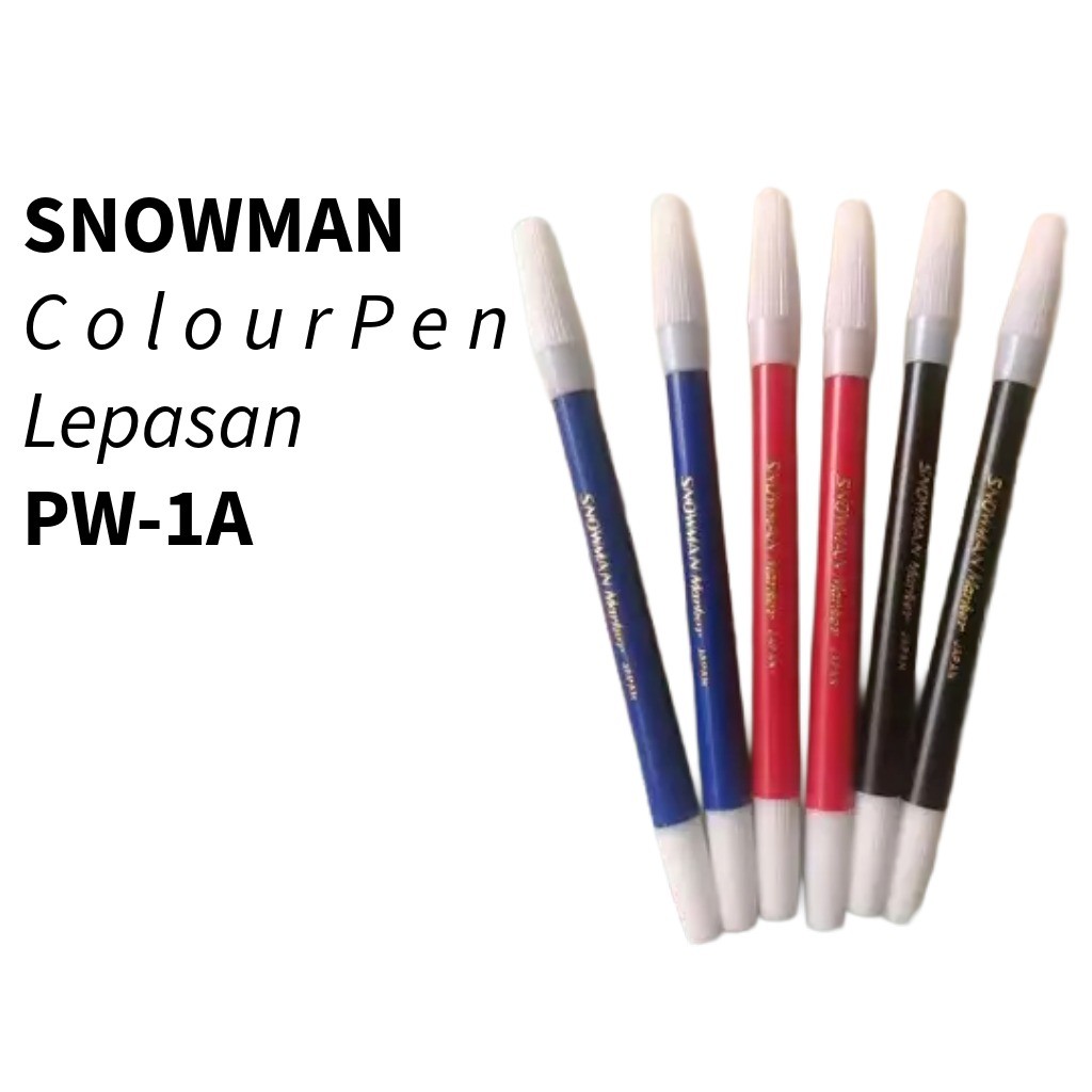 

❤️️1pc Spidol SNOWMAN Eceran PW-1A/ Spidol SNOWMAN❤️️