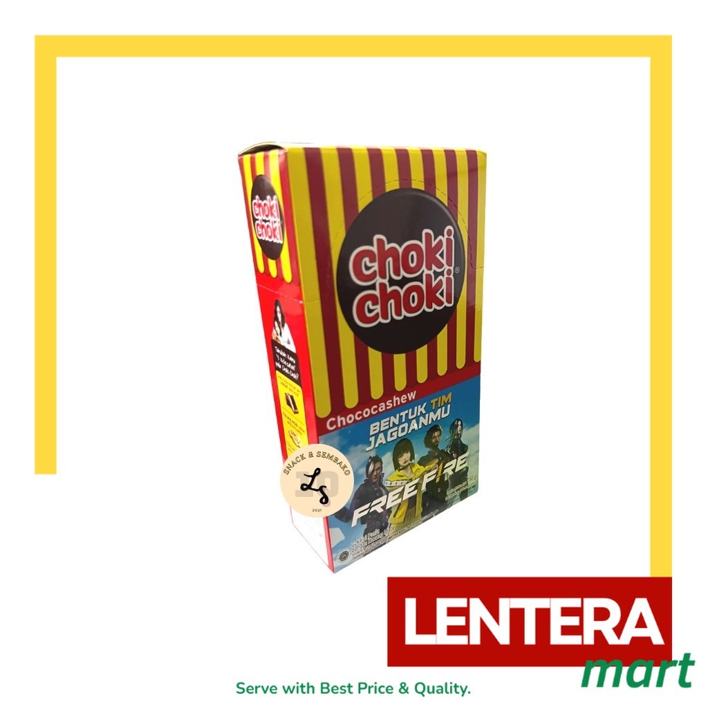 

Choki Choki Choco Cashew 1 Box Isi 20 pcs LenteraMart