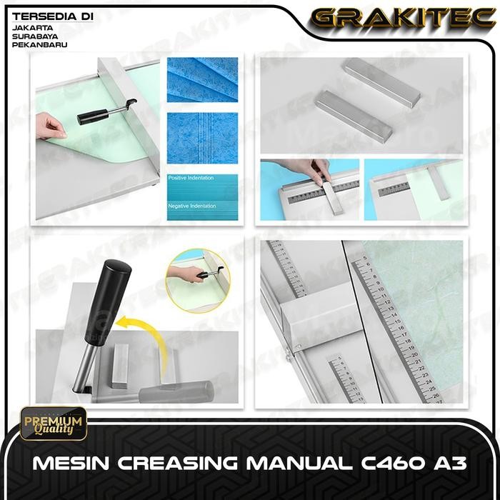 

Grakitec Mesin Creasing Manual C460 A3 Pembuat Garis Lipatan Buku Undangan - C460 Creasing