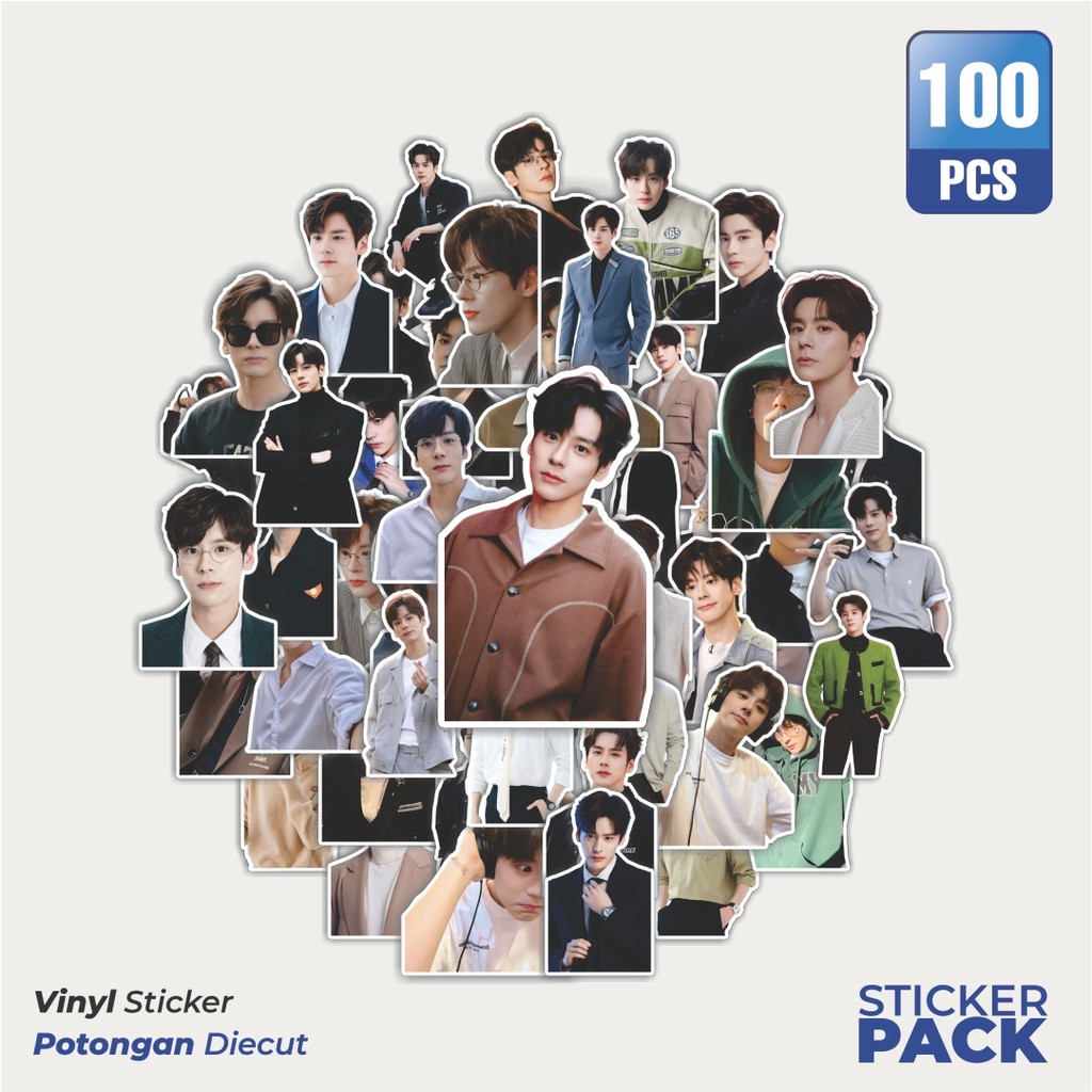 

Super Hemat! 100 PCS Stiker Miles Wei Waterproof Aesthetic- Untuk Laptop, Motor, dan Helm - Paper Stationery Pack
