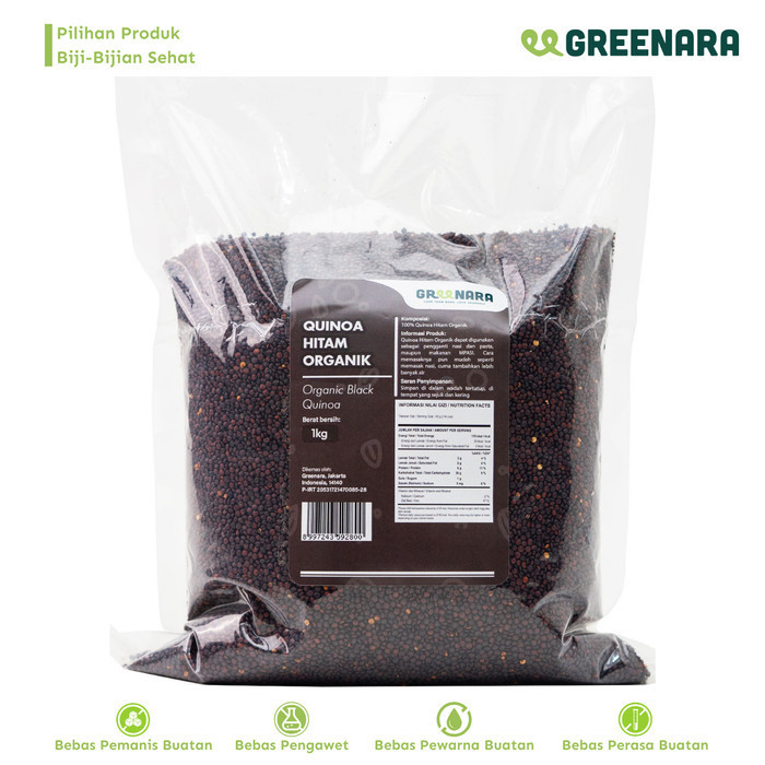 

[[ K23 - BEST SELLER ]] Quinoa Hitam 1 Kg / Black Quinoa