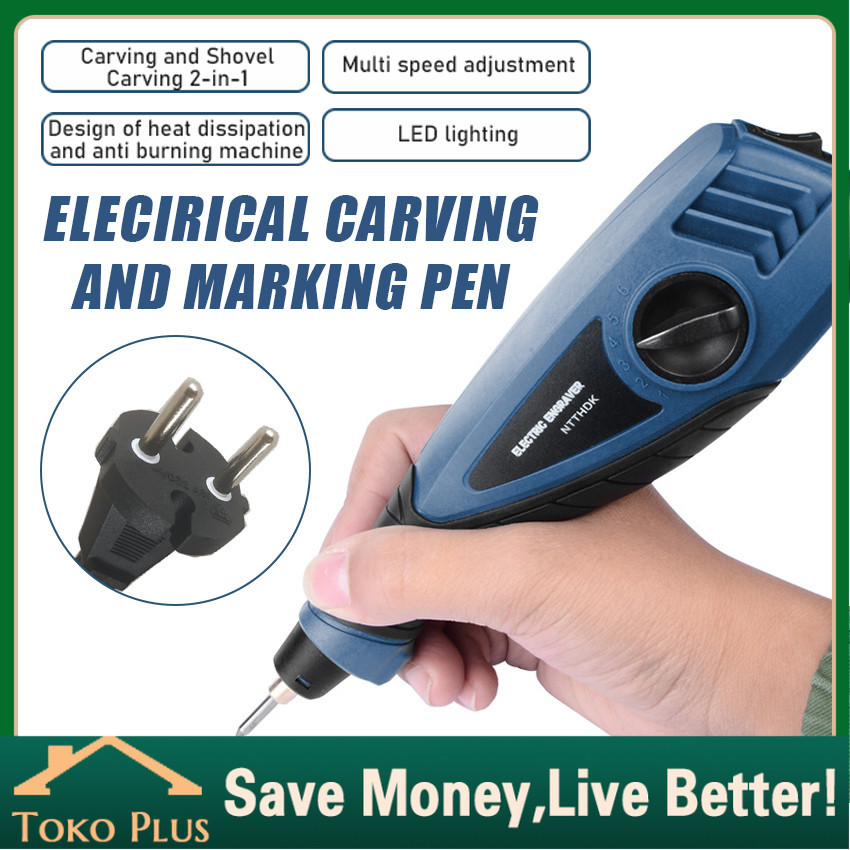 Alat Grafir Ukir Listrik Besi Almunium Kaca / Electric Engraver