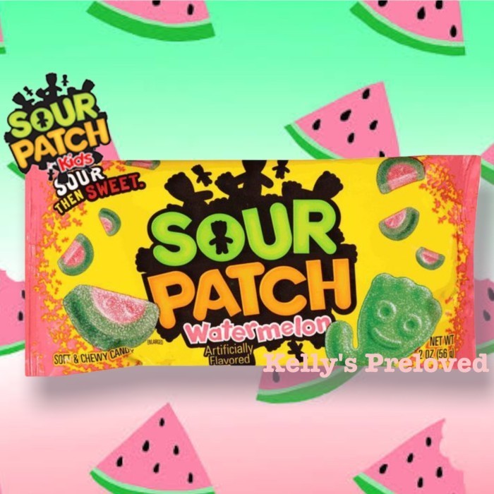 

SOUR PATCH KIDS WATERMELON 2 OZ | 56 GRAM | SOFT AND CHEWY CANDY