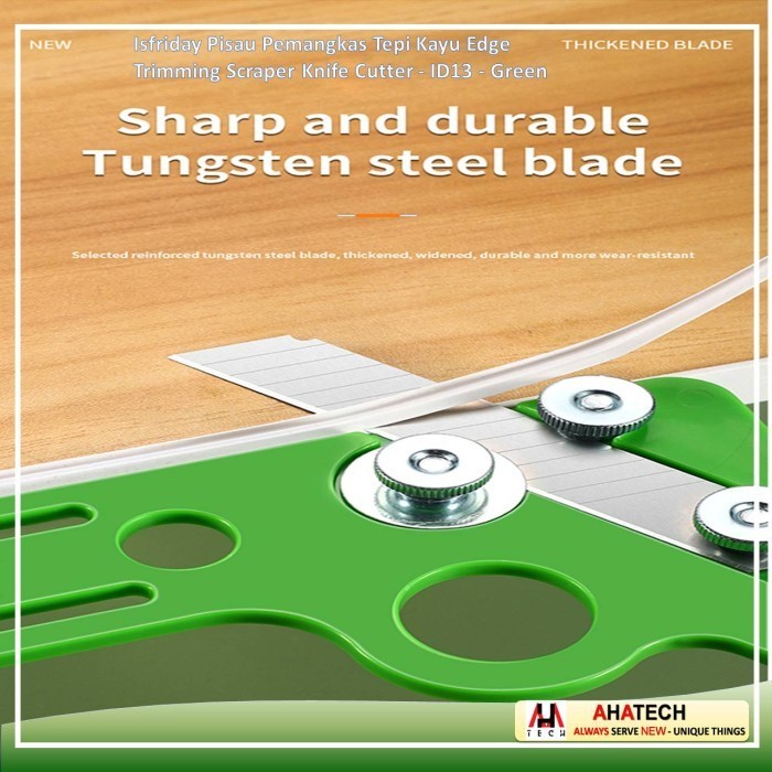 

Holder Pisau Pemangkas HPL PU Tepi Kayu Furniture Edge Trimming Scraper Knife Cutter - ID13 - Green