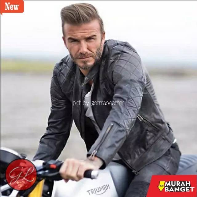 jaket kulit pria garut Jaket Kulit Pria Beckham Bikers Motor Harian