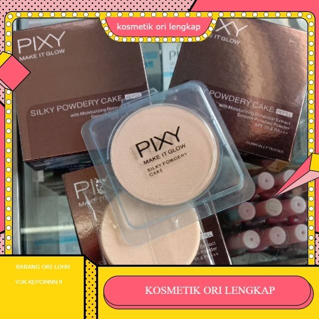 Pixy REFIL Silky Powdery Cake | BEDAK REFIL PIXY 