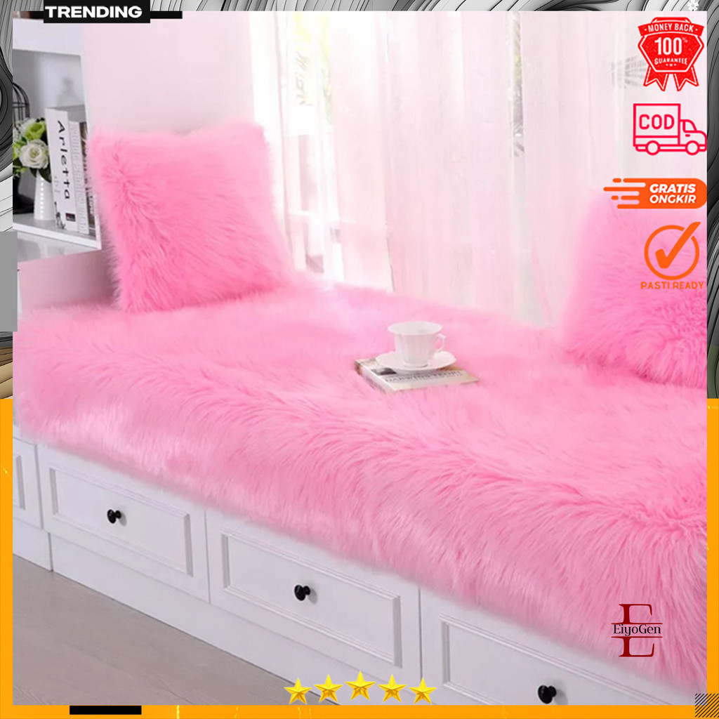 Taplak meja Bulu Rasfur 50x150cm  taplak Bulu  Taplak  premium  taplak bulu tebal