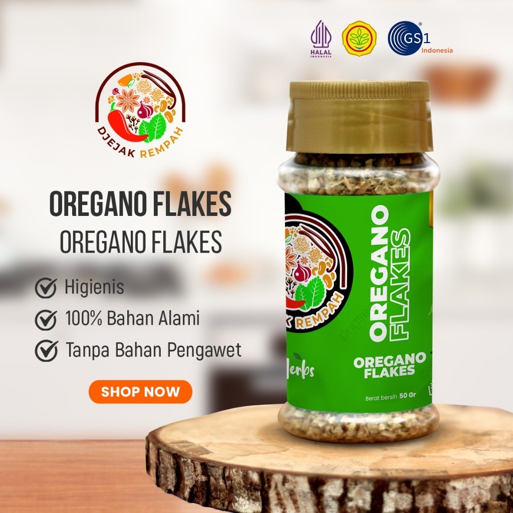 

Oregano Flakes - 100% Rempah Murni