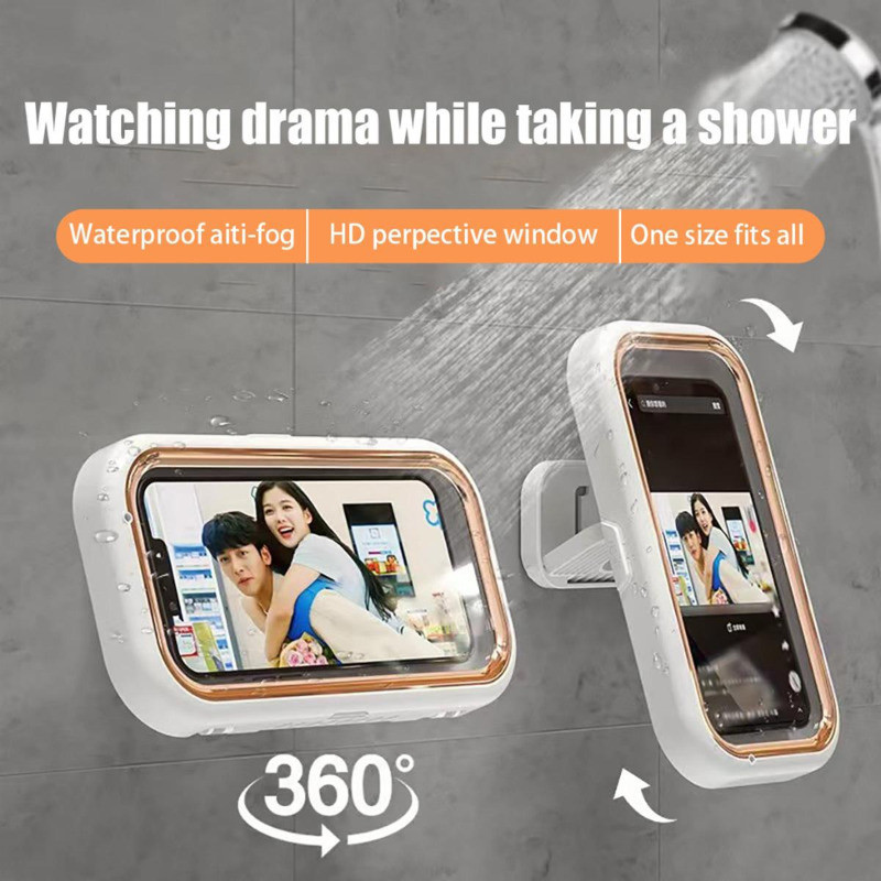 Kotak Holder Hp Waterproof Tempel Dinding Kamar Mandi - HOLDER Handphone Anti Air