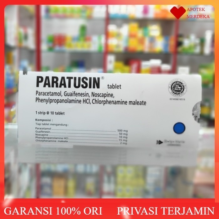 paratusin 1 strip 10 tablet / obat batuk flu pilek dewasa