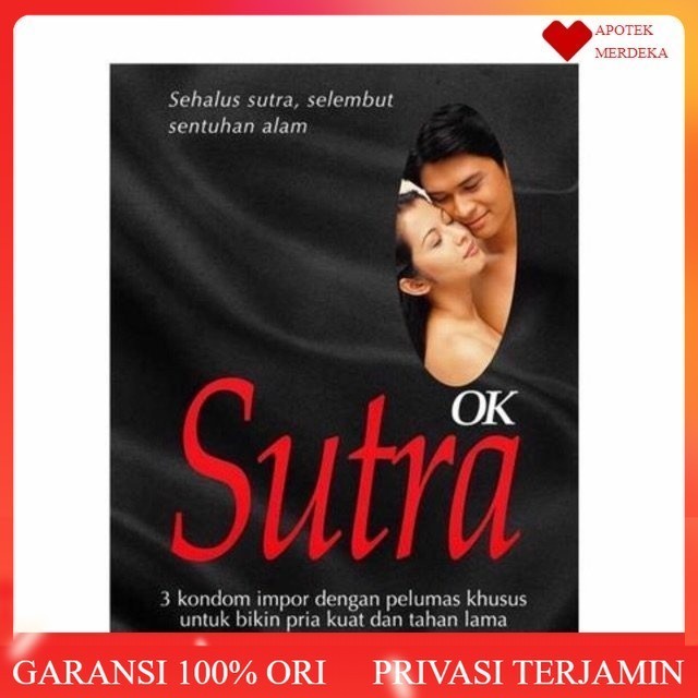 Kondom Sutra OK isi 3 / Kondom Sutra OK Hitam isi 3 pcs / Sutra hitam kondom isi 3pcs / Kondom Sutra