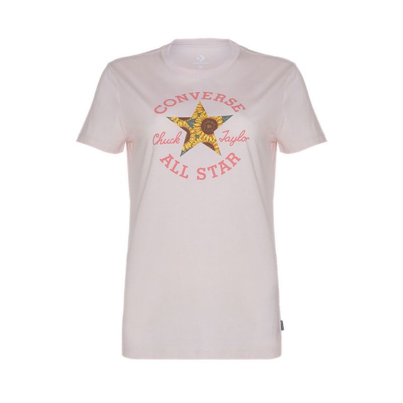 Converse Floral Chuck Taylor Patch Slim Women's T-Shirt - Blush Hush