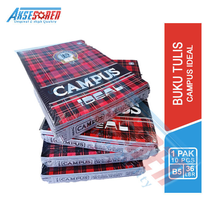 

Buku Tulis Campus [Isi 36 Lembar/10 Buku/1 Pack] / Buki Tulis Sekolah Kuliah SMP SMA 1 Pak Murah