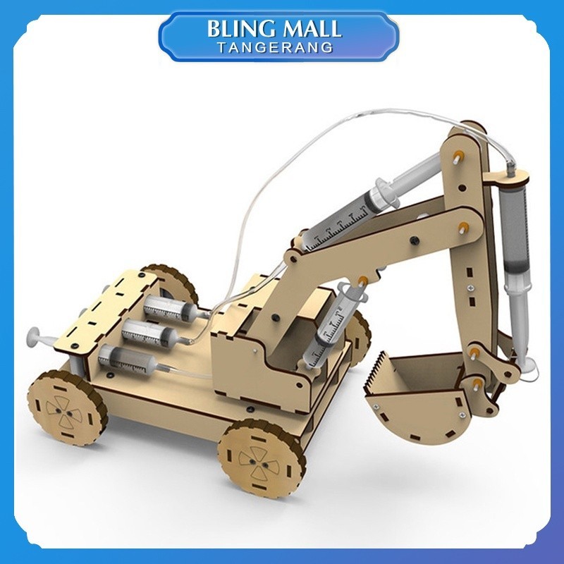 Mainan Rakit Excavator Hidrolik DIY Mainan Edukasi Sains