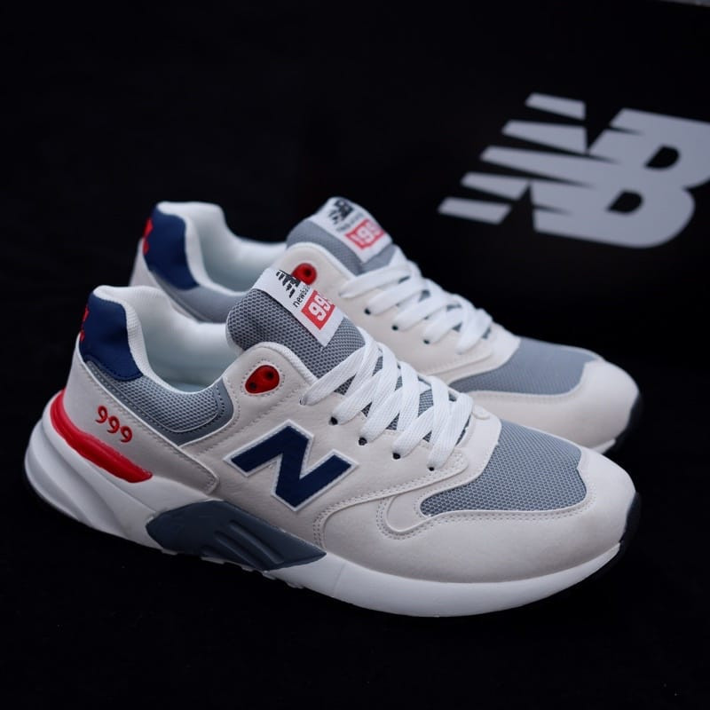 SEPATU PRIA ORIGINAL SNEAKERS SEPATU NEW "NB" 999 PUTIH IMPORT SEPATU RUNNING SPORTY SEPATU LARI MEN