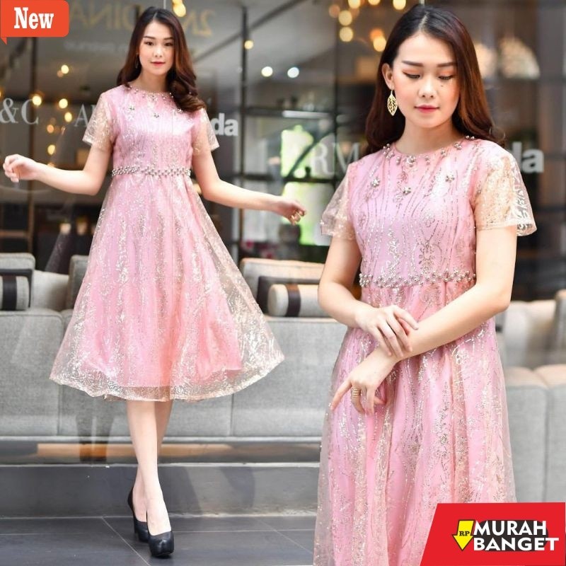 dress wanita kekinian PROMO DRESS NATAL TERLARIS / DRESS PESTA / DRESS WANITA KEKINIAN 2021 / DRESS 