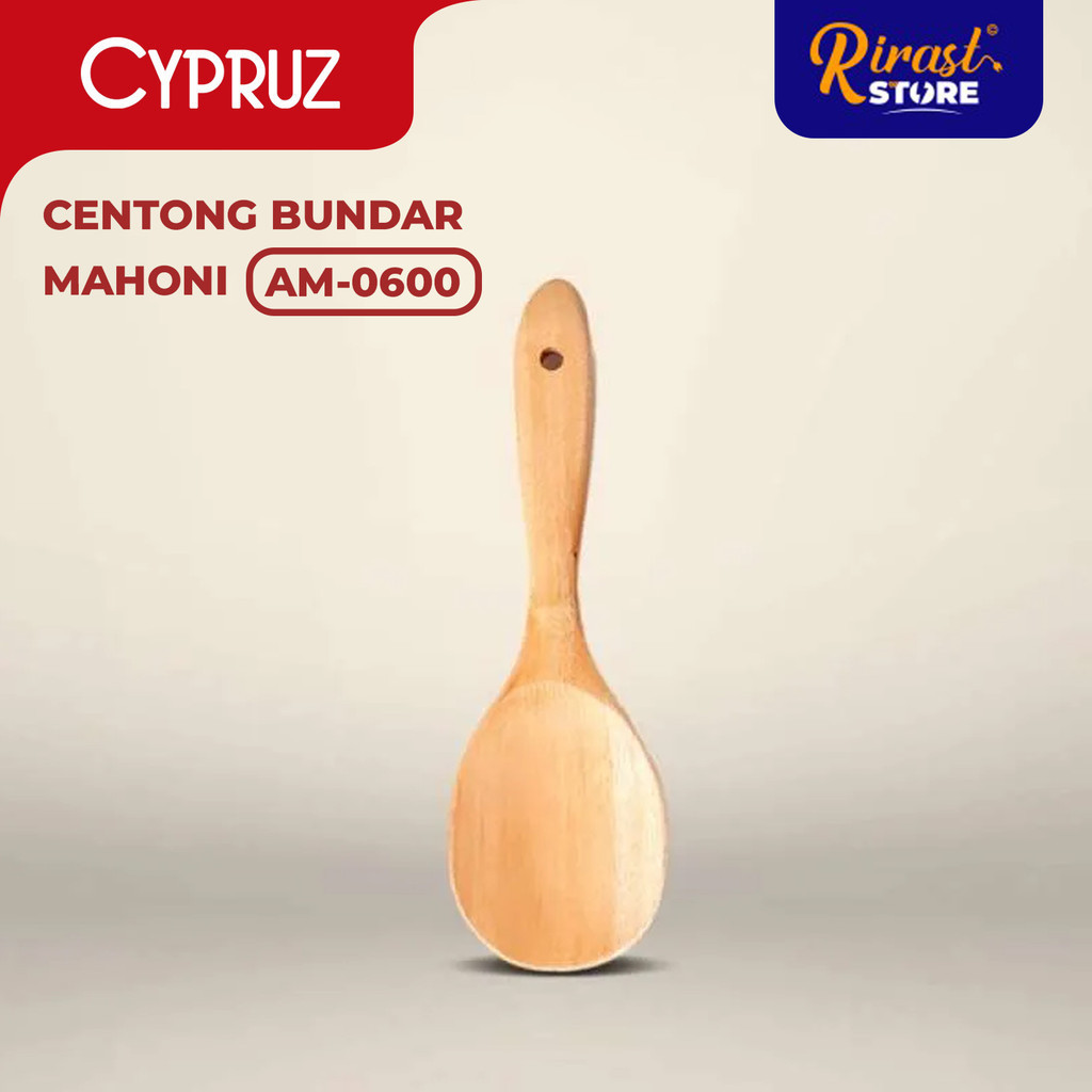 RIRAST- CYPRUZ UTENSIL MAHONI CENTONG BUNDAR AM-0600 (24/240X1)