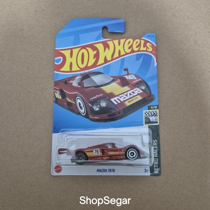 Hot wheels Mazda 787B Merah Diecast Original SNI Mobil Mainan Anak