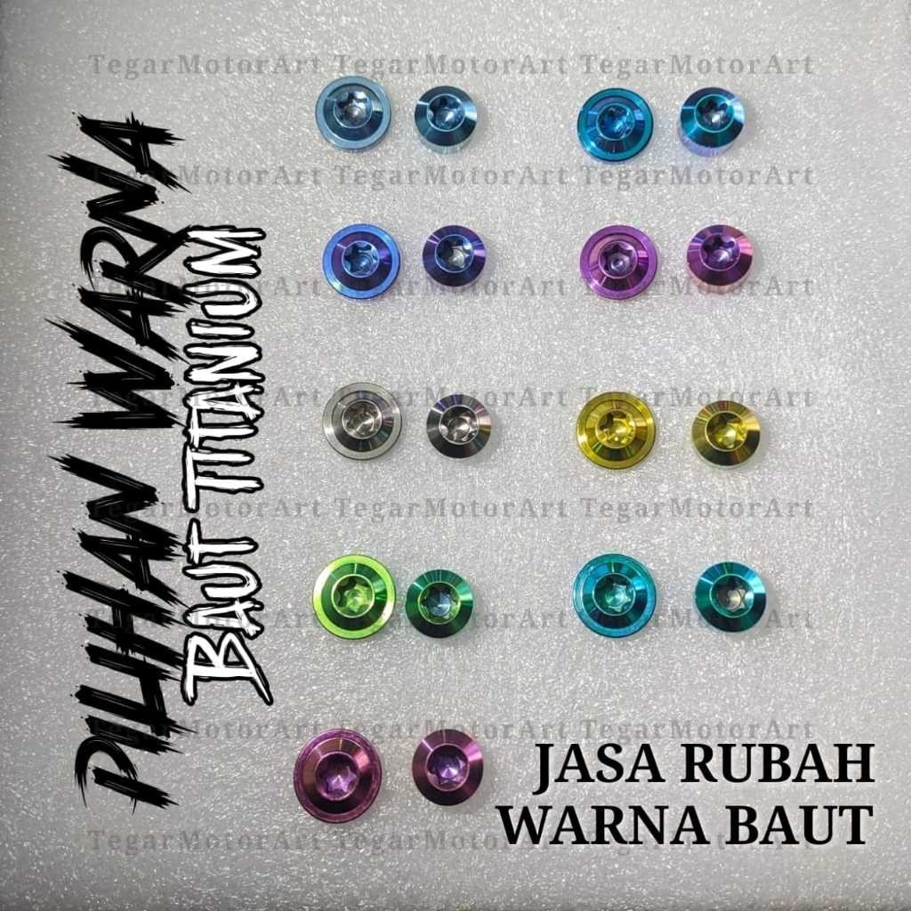 Jasa Merubah Warna Baut Titanium