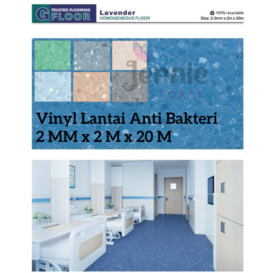 ( Jenniestoree ) Lantai Vinyl Roll Gfloor Mipolam Cosmo / Vinyl Lantai Rumah Sakit / Homogeneous PVC