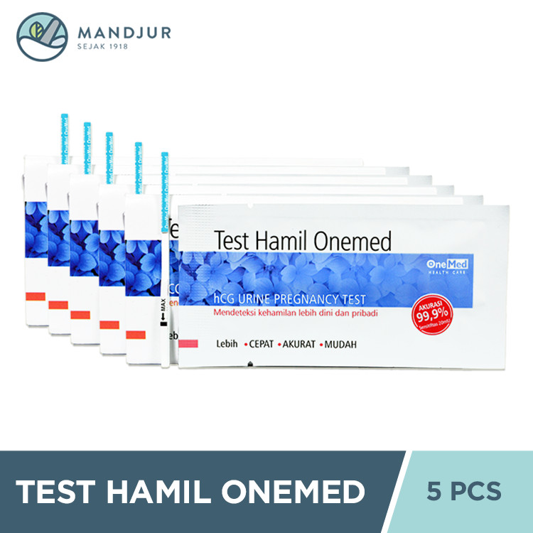 Test Hamil Onemed 5 Strip - Alat Test Kehamilan / Testpack