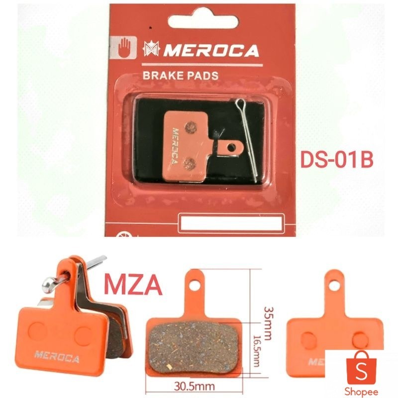 Brake pad Meroca For Shimano Alivio Acera Tektro Altus Kampas Rem Sepeda MT200 MT400 MT500 DS-01B