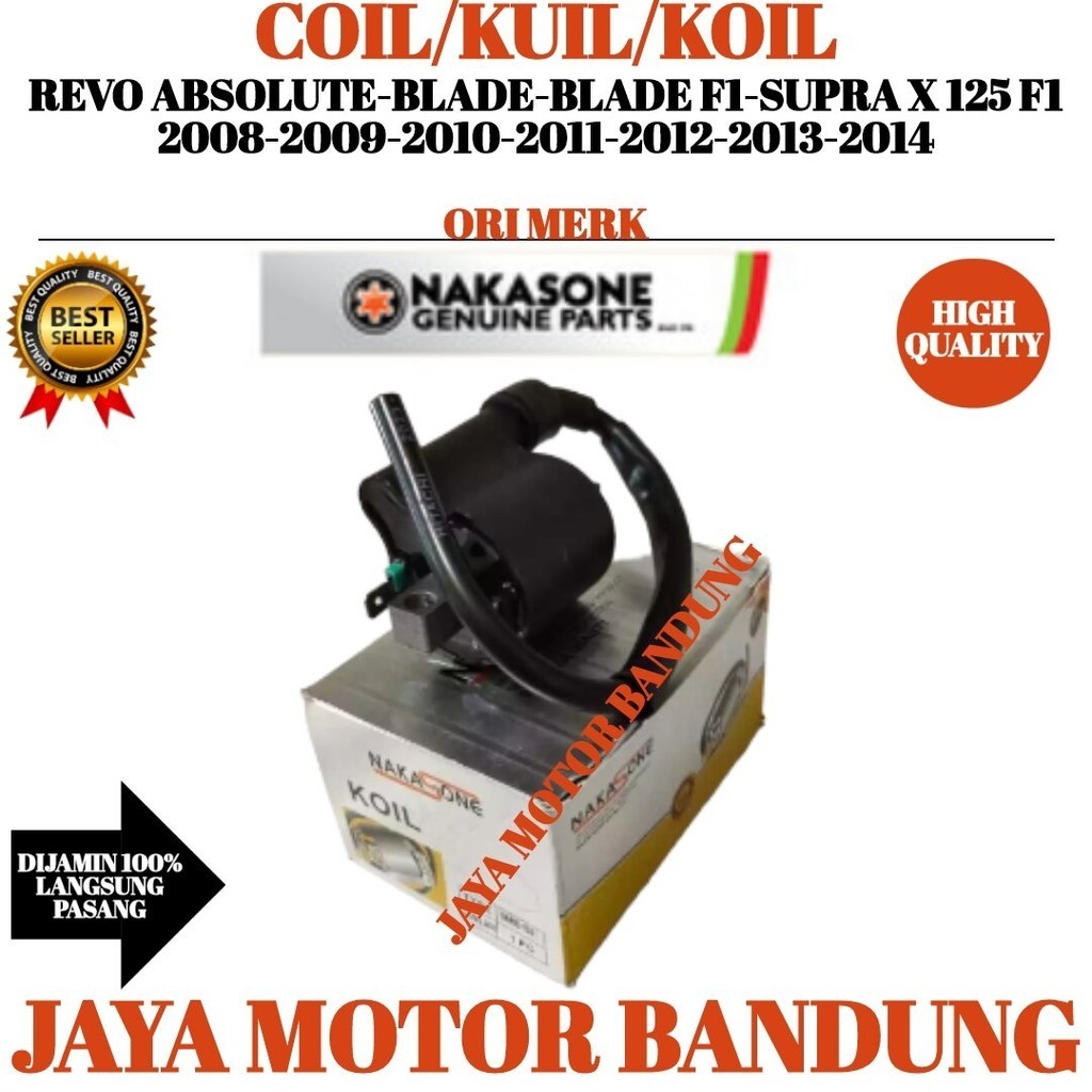 KOIL REVO ABSOLUTE-BLADE-BLADE F1-SUPRA X 125 F1 TAHUN
2008-2009-2010-2011-2012-2013-2014 KOIL  SUPR