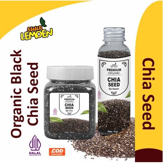 

Biji Chia Seed Organik 150 gram / Black Chia Seed Premium