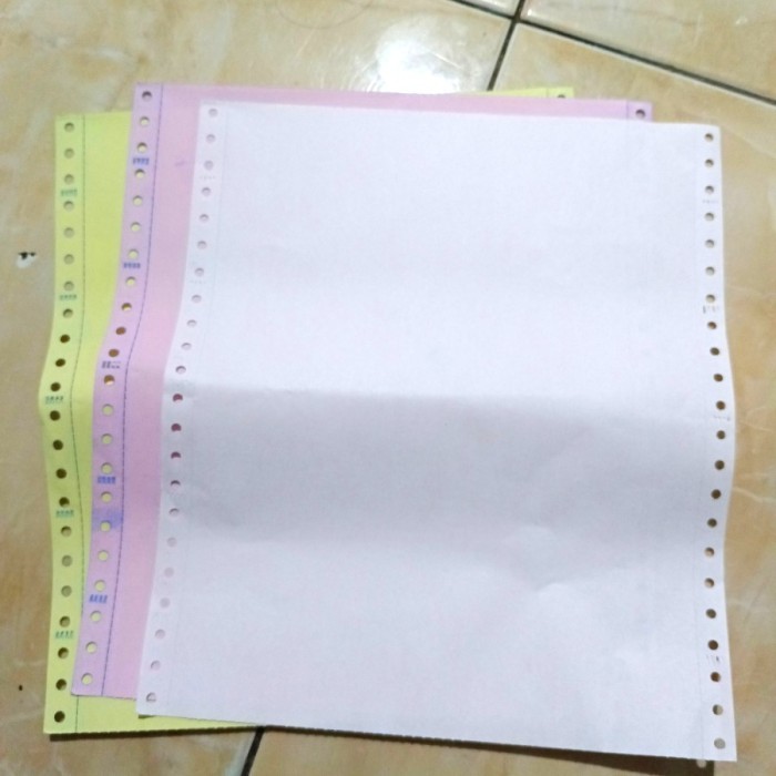 

promo ✨ -kertas komputer/continous form 3 ply 9,5 x 11 termurah - promo - 3 ply full