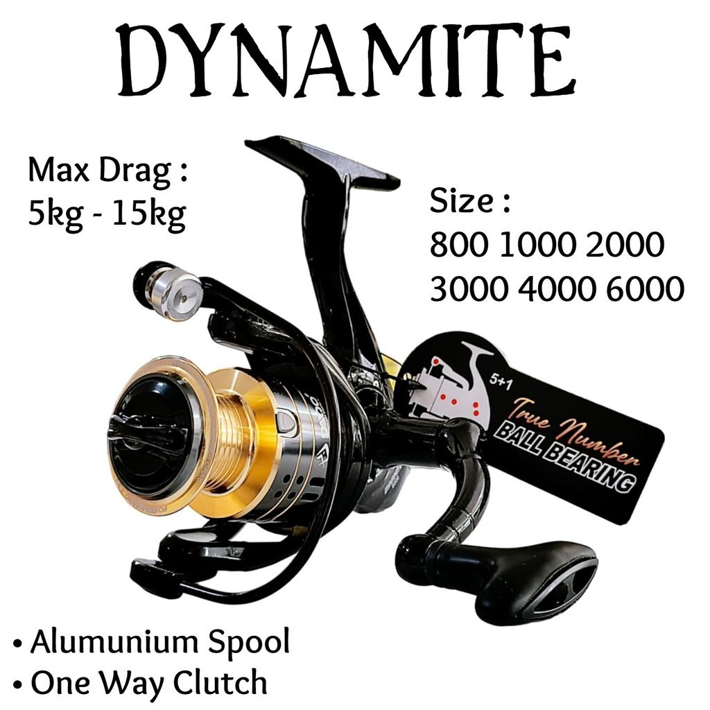 WJF Daido Dynamite 2000 4000 6000 Reel Spinning Aluminium Spool One Way Clutch Rell Gulungan Senar B