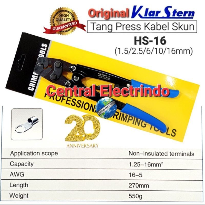 Tang Skun HS-16 (1.25-16mm) Tang Press Skun Manual.