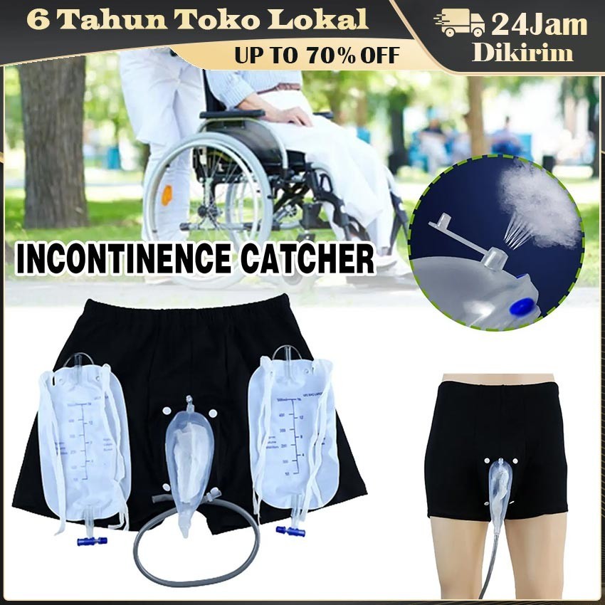 Urine Bag / Urinoir Khusus Pria Silikon / Berdiri Berjalan Urinoir Tempat Tidur / Pria Tas Pengumpul