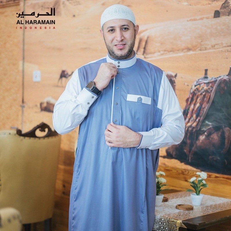 AL Haramain Jubah / Gamis Pria Dewasa Premium Kombinasi (20) | Maroon | Abu Tua | Hijau Botol | Nia 