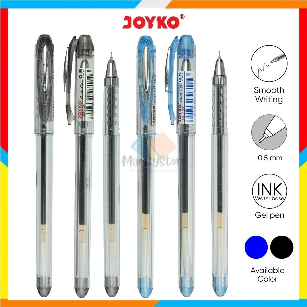 

Gel Pen / Pulpen / Pena Joyko GP-189 / Oval Gel / 0.5 mm (1Pack / 12Pcs)